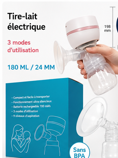 Stop à la Douleur — Tire-Lait Électrique Silencieux Haute Aspiration