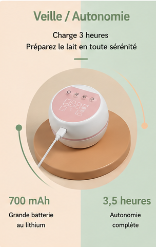 Stop à la Douleur — Tire-Lait Électrique Silencieux Haute Aspiration